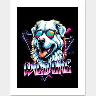 Wild One Pyrenean Mountain Dog Posters and Art